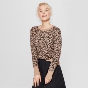 A New Day | Leopard Print Sweater, XXL